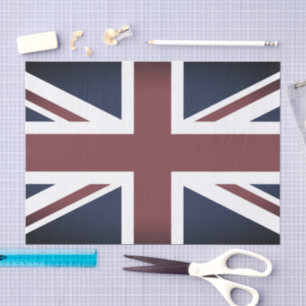 Vintage Verenigd Koninkrijk, Britse vlag tissuepap Tissuepapier