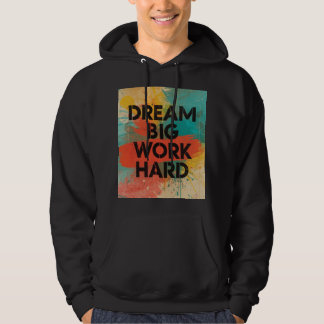Vintage verfspat motivatie hoodie