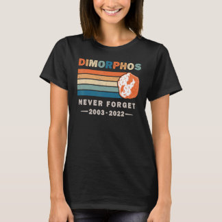 Vintage vergeet nooit de Asteroïde Retro Styl diad T-shirt