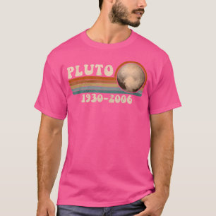 Vintage vergeet nooit Pluto Funny Astronomy Space T-shirt