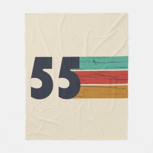 Vintage verjaardagscadeau 1955 fleece deken