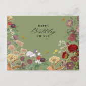 Vintage Verjaardagswensen Briefkaart (Voorkant)