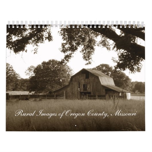 Vintage Verlaten Barn in de Ozarks Kalender (Hoes)