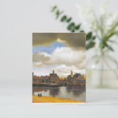 Vintage  Vermeer, view of Delft Briefkaart (Staand voorkant)