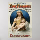 Vintage Vermifuge Medicine Advertising Poster (Voorkant)