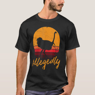 Vintage vermoedelijk Ostrich Fun Retro Flightless T-shirt