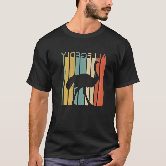 Vintage vermoedelijk Ostrich Retro - Ostrich Lover T-shirt (Voorkant)