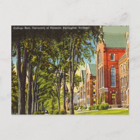 Vintage, Vermont, Burlington, Vermont Briefkaart (Voorkant)