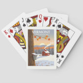 Vintage Vermont Pokerkaarten (Achterkant)