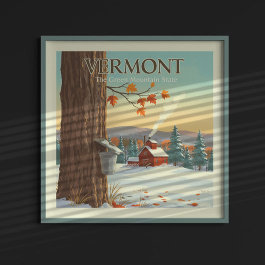 Vintage Vermont Poster