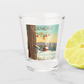 Vintage Vermont Shot Glas (Voorkant)