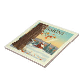 Vintage Vermont Tegeltje (Zijkant)