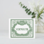 Vintage Vermouth Briefkaart (Staand voorkant)