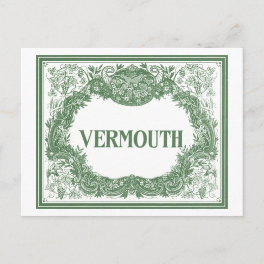 Vintage Vermouth Briefkaart (Voorkant)