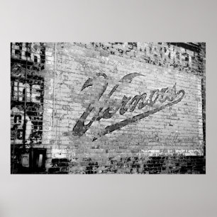 Vintage Vernors Wall Ann Arbor Michigan Poster
