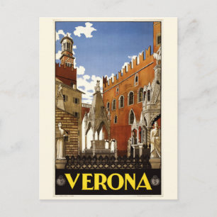 Vintage Verona Italië briefkaart