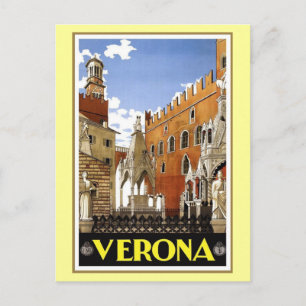 Vintage Verona Italië Briefkaart