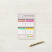 Vintage verouderd papier scrapbook notities post-it® notes (Op bureau)