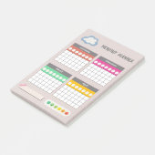 Vintage verouderd papier scrapbook notities post-it® notes (Schuin)