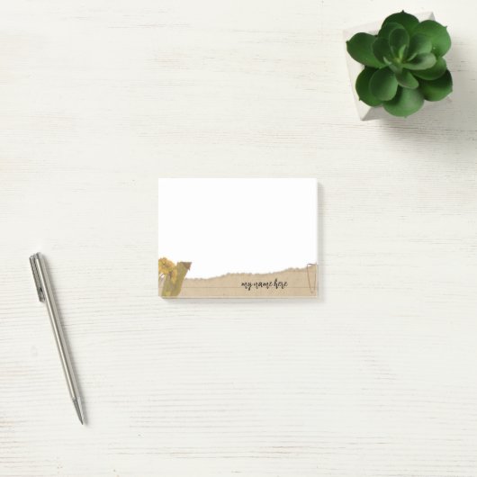 Vintage verouderd papier scrapbook notities post-it® notes (Kantoor)