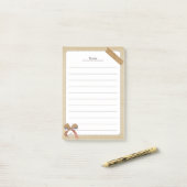 Vintage verouderd papier scrapbook notities post-it® notes (Op bureau)