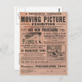 Vintage Verplaatsende Afbeelding Briefkaart (Voorkant / Achterkant)