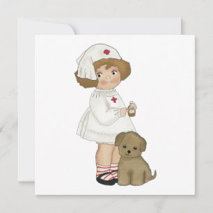 Vintage Verpleegster met de T-shirts en de Giften