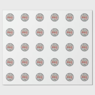 Vintage verpleegster waardering bloemige medische cadeaupapier