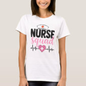 Vintage verpleegsterssquad T-shirt | Grappig RN-di (Voorkant)
