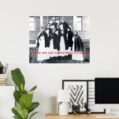 Vintage - Verplegers zijn superhelden in Disguise, Poster (Thuiskantoor)