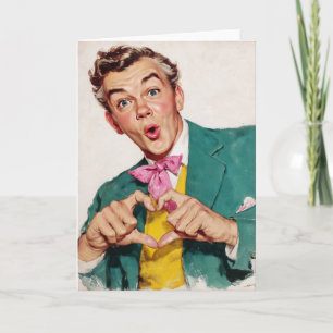 Vintage Verrassend Hartgebaar Kaart