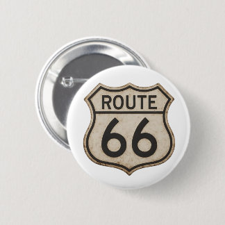 Vintage Verschoten Route 66 Snelweg Schild Speld Ronde Button 5,7 Cm
