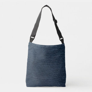 Vintage versleten cognackleren textuur crossbody tas