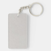 Vintage versleten cognackleren textuur sleutelhanger (achterkant)