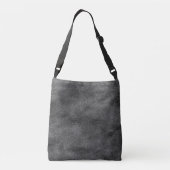 Vintage versleten cognacleer textuur crossbody tas (Achterkant)