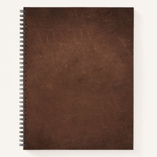 Vintage versleten cognacleer textuur notitieboek (Voorkant)