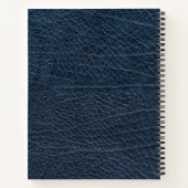 Vintage versleten cognacleer textuur notitieboek (Achterkant)