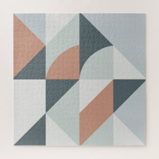 Vintage Vervaaagde Geometrie | Mid-Century Modern Legpuzzel
