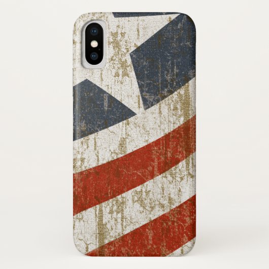 Vintage vervaagde Amerikaanse Case-Mate iPhone Case (Achterkant)