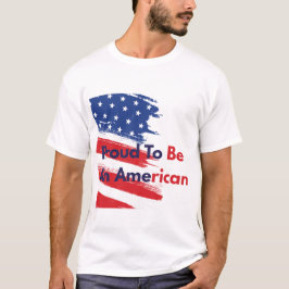 Vintage Vervaalde Vlag van de VS Trots om een Amer T-shirt