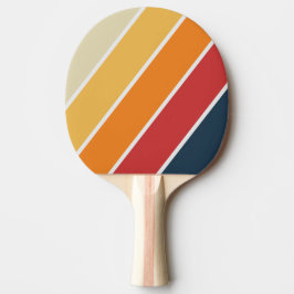 Vintage Vervagende Regenboog Krachtige Strepen Tafeltennisbatje