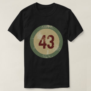 Vintage Vervallen Nummer 43 T-shirt