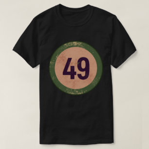 Vintage Vervallen Nummer 49 T-shirt