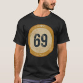 Vintage Vervallen Nummer 69 T-shirt (Voorkant)