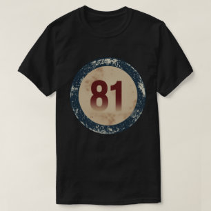 Vintage Vervallen Nummer 81 T-shirt