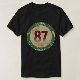 Vintage Vervallen Nummer 87 T-shirt