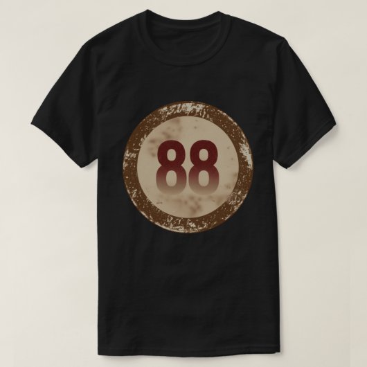 Vintage Vervallen Nummer 88 T-shirt (Design voorkant)