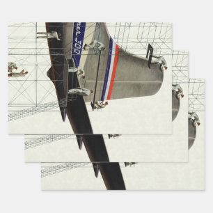 Vintage Vervo, Vliegtuig Onderhoud Inpakpapier Vel