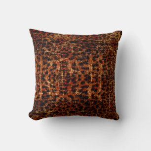 Vintage Vervuild Grunge Jaguar Dierenprint Kussen