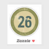 Vintage Vervuild Nummer 26 Sticker (Vel)